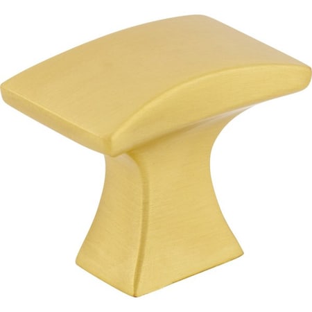 Jeffrey Alexander 1-1/4" Overall Length Brushed Gold Flared Philip Cabinet Knob 767BG